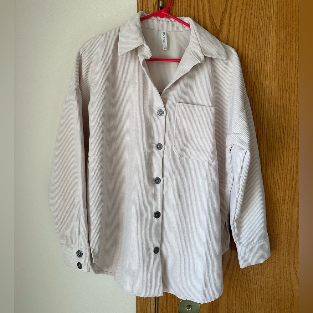 Women’s Corduroy Button Down Shirt
